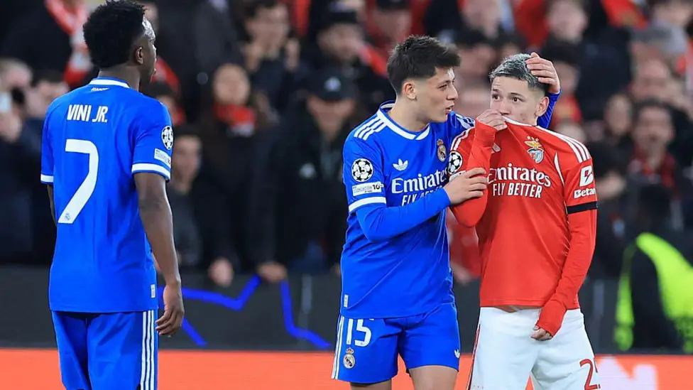 Prestianni gets six-match ban for homophobic conduct