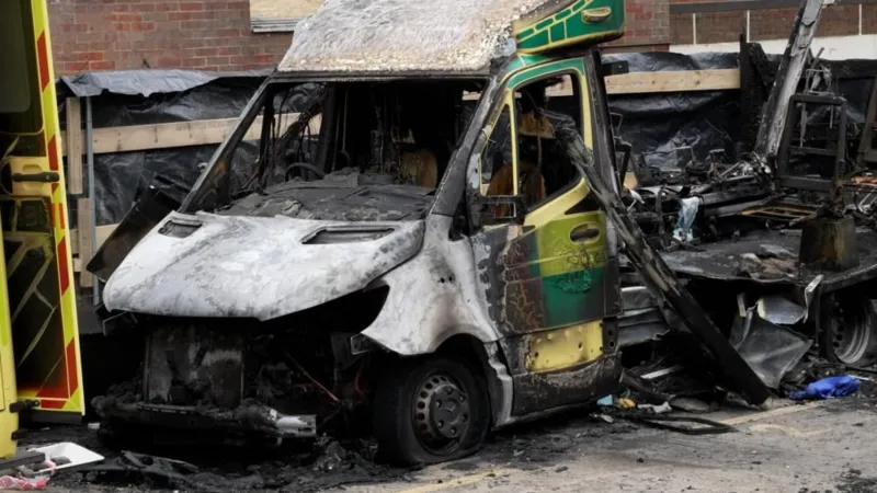 Three charged over Jewish charity ambulance fires